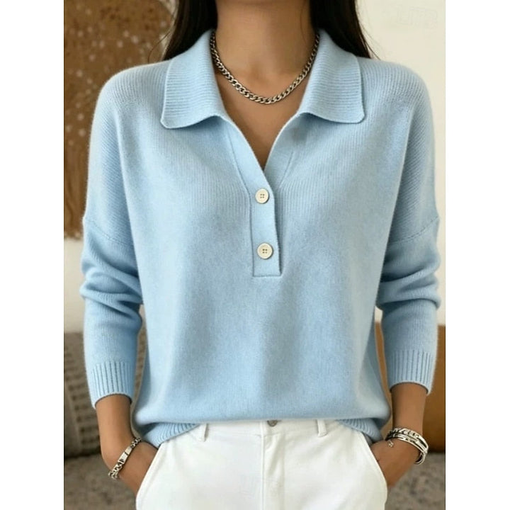 Eliza | Fin Krage Button Pullover