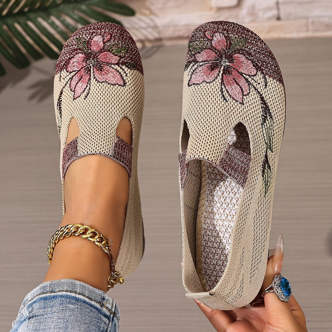 Marjorie | Broderte Slip-On Sko