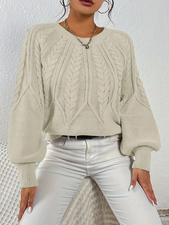 Eleanor | Avslappet kabelstrikket genser