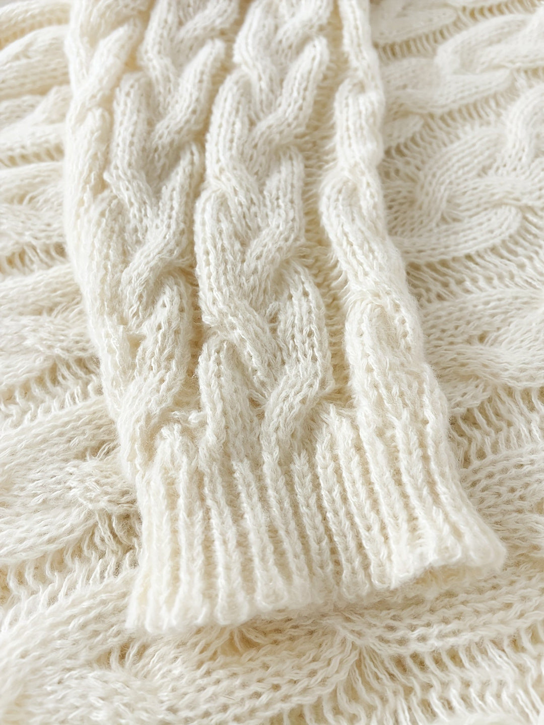 Florence | Casual kabelstrikket genser med V-hals
