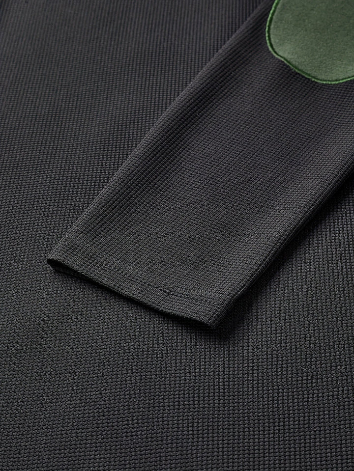 Rory | Strukturert Colorblock Quarter-Zip Genser