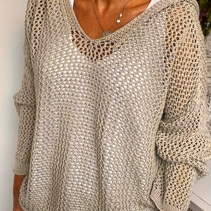 Delaney | Casual åpenstrikket hettegenser