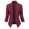 Penelope | Åpen front drapert blazer