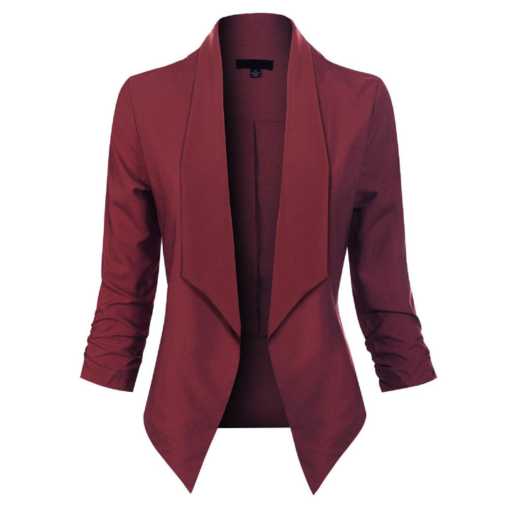 Penelope | Åpen front drapert blazer