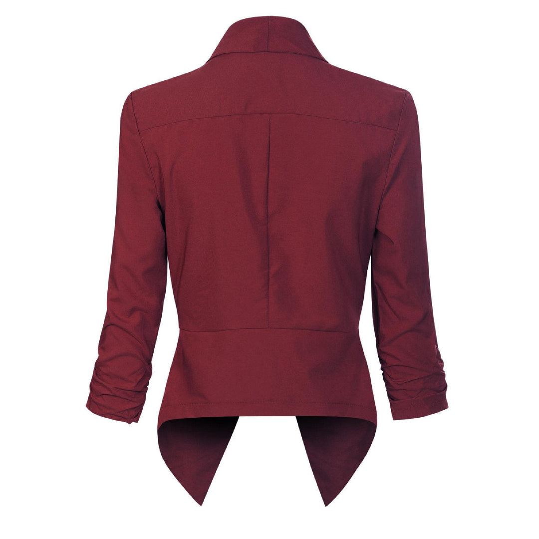 Penelope | Åpen front drapert blazer