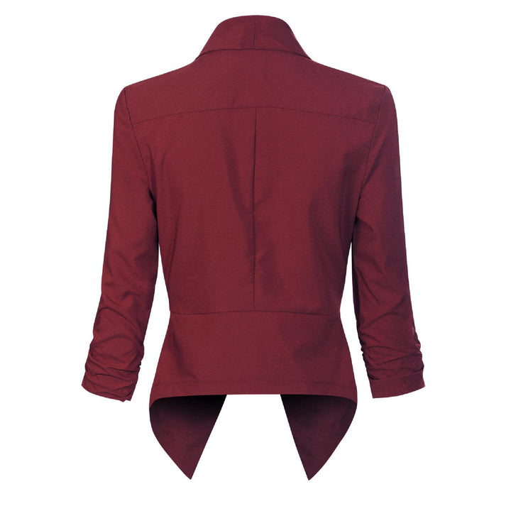 Penelope | Åpen front drapert blazer
