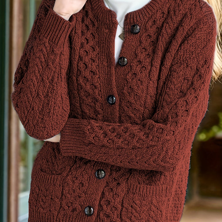 Fern | Strukturert knappet cardigan