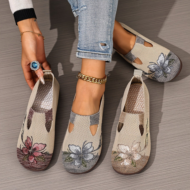 Marjorie | Broderte Slip-On Sko