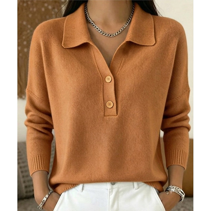 Eliza | Fin Krage Button Pullover