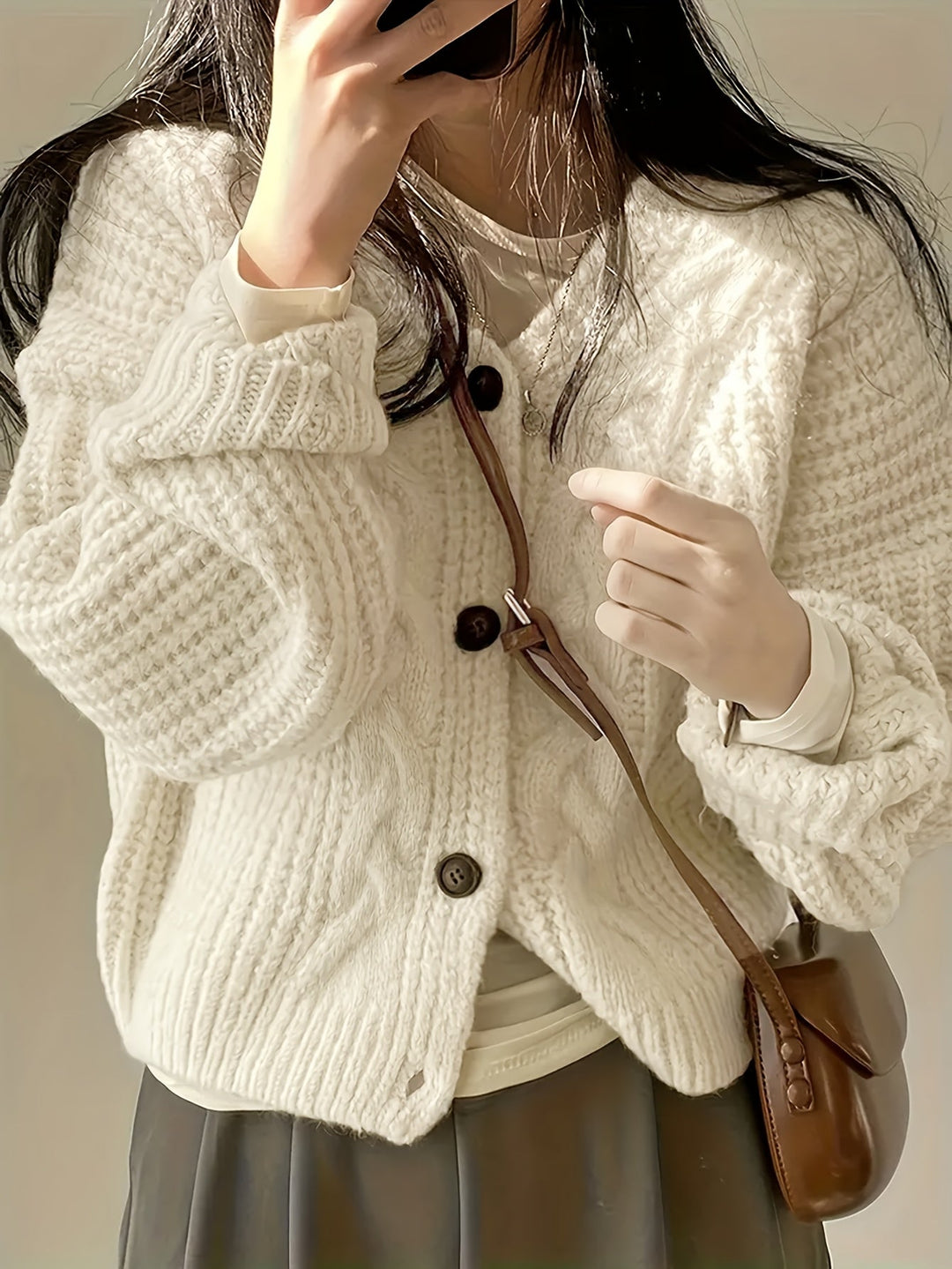Estella | Chunky strikket cardigan