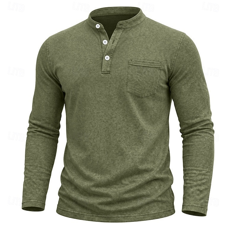 Weston | Klassisk Henley Langermet Skjorte