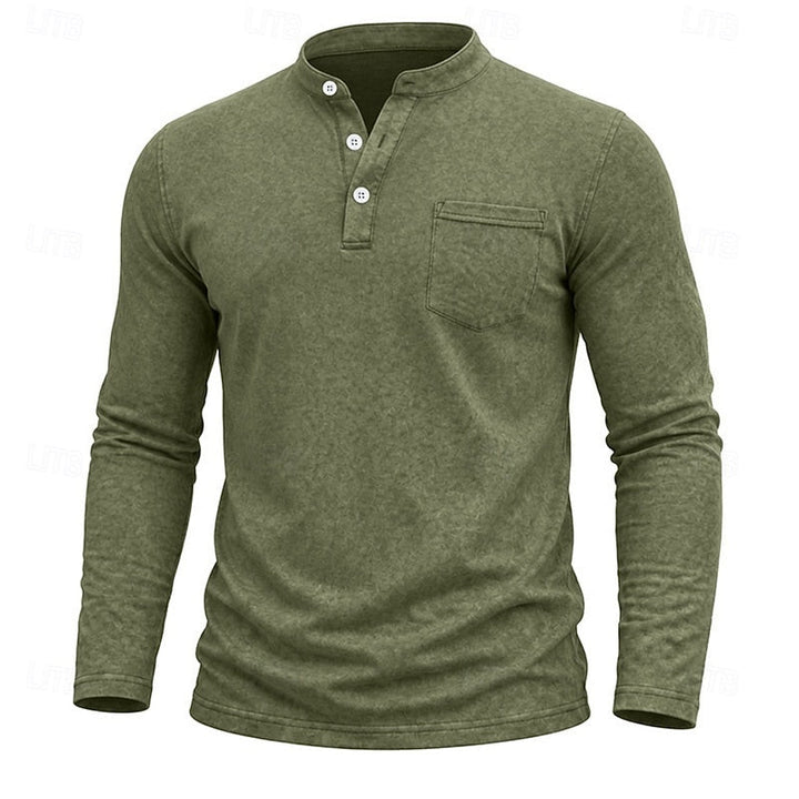 Weston | Klassisk Henley Langermet Skjorte