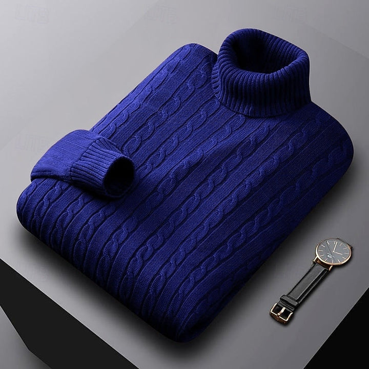 Rhys | Kabelstrikket Turtleneck Genser