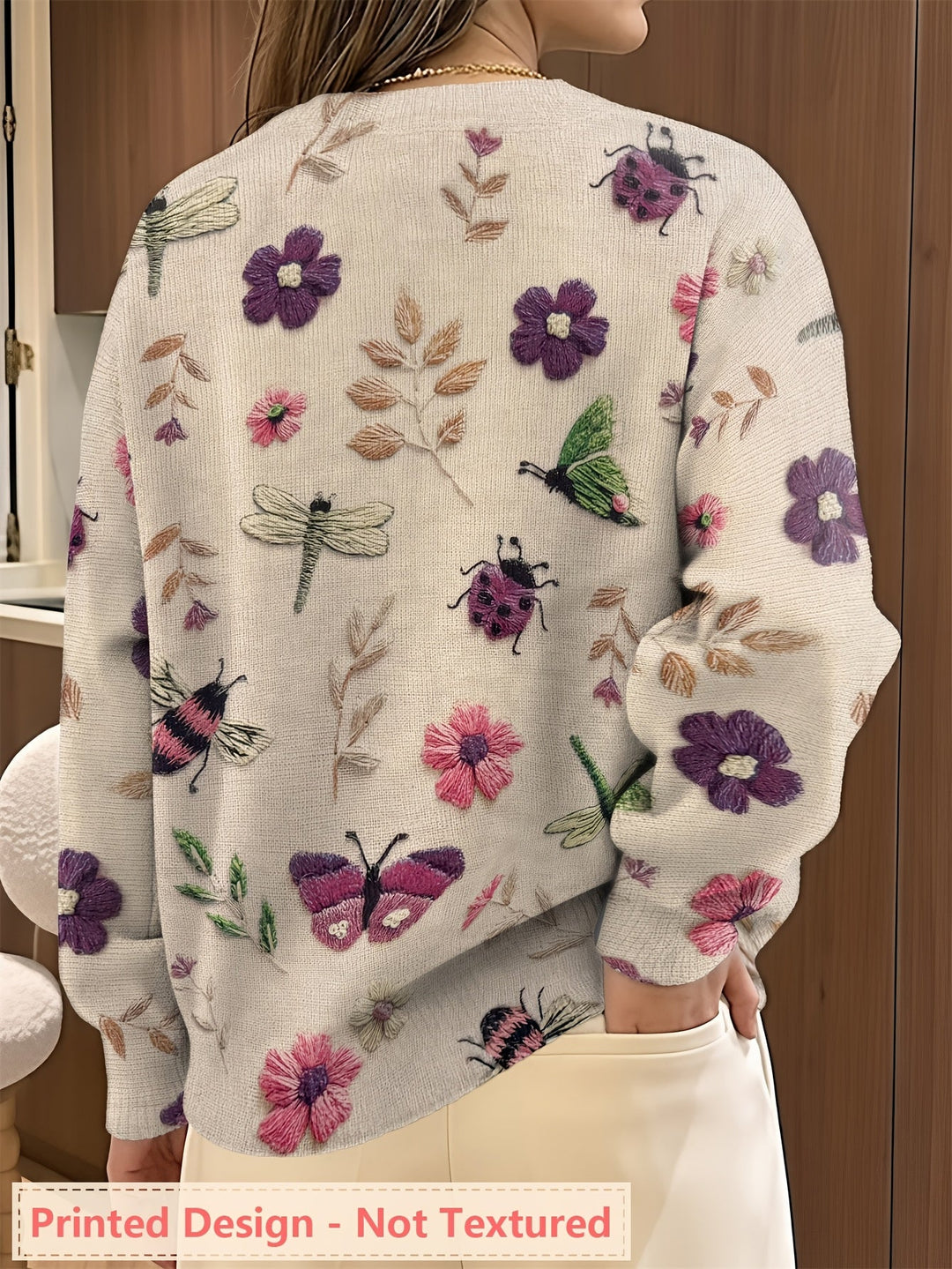 Elsie | Botanisk Trykk Crewneck Genser