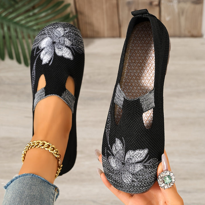 Marjorie | Broderte Slip-On Sko