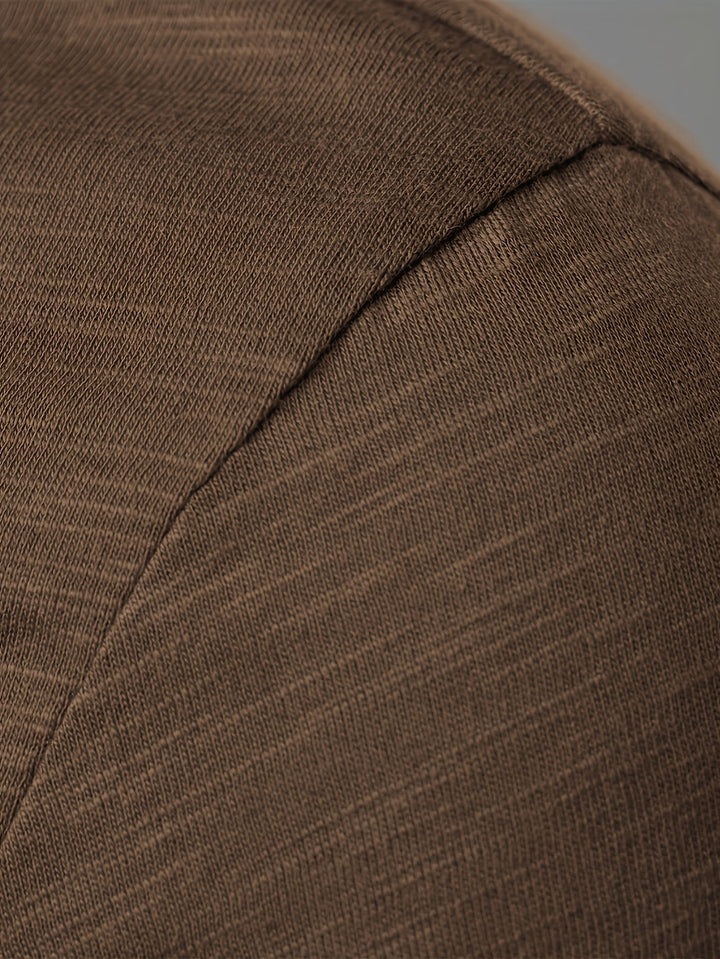 Dalton | Klassisk Henley med Knappelukking