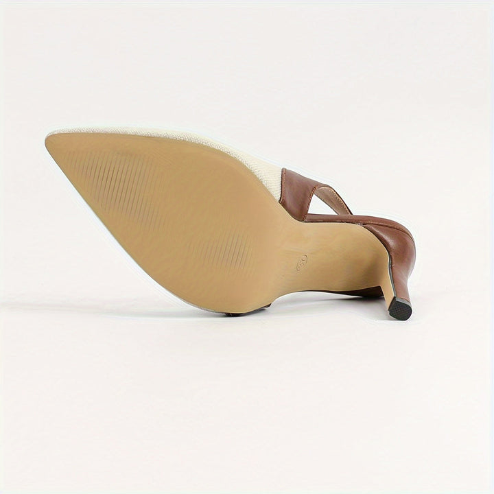 Amelie | Elegante kontrast slingback hæler