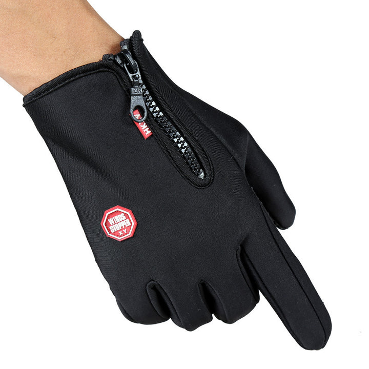 Vinterhansker med touchfingre i svart