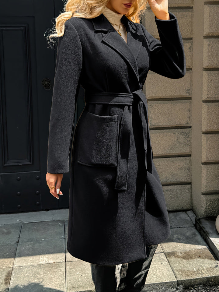 Evangeline | Skreddersydd beltejakke lang frakk