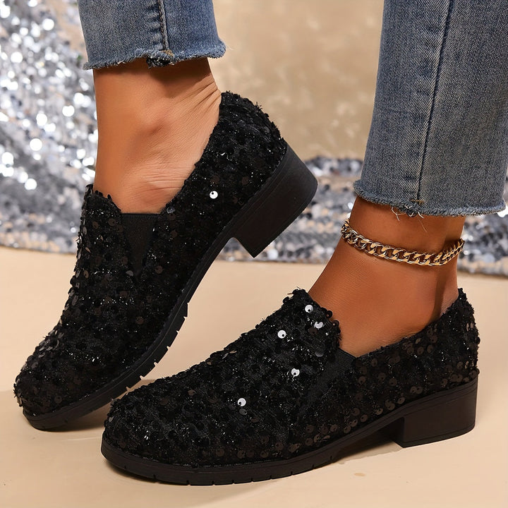 Bernadette | Glitrende Slip-On Loafers