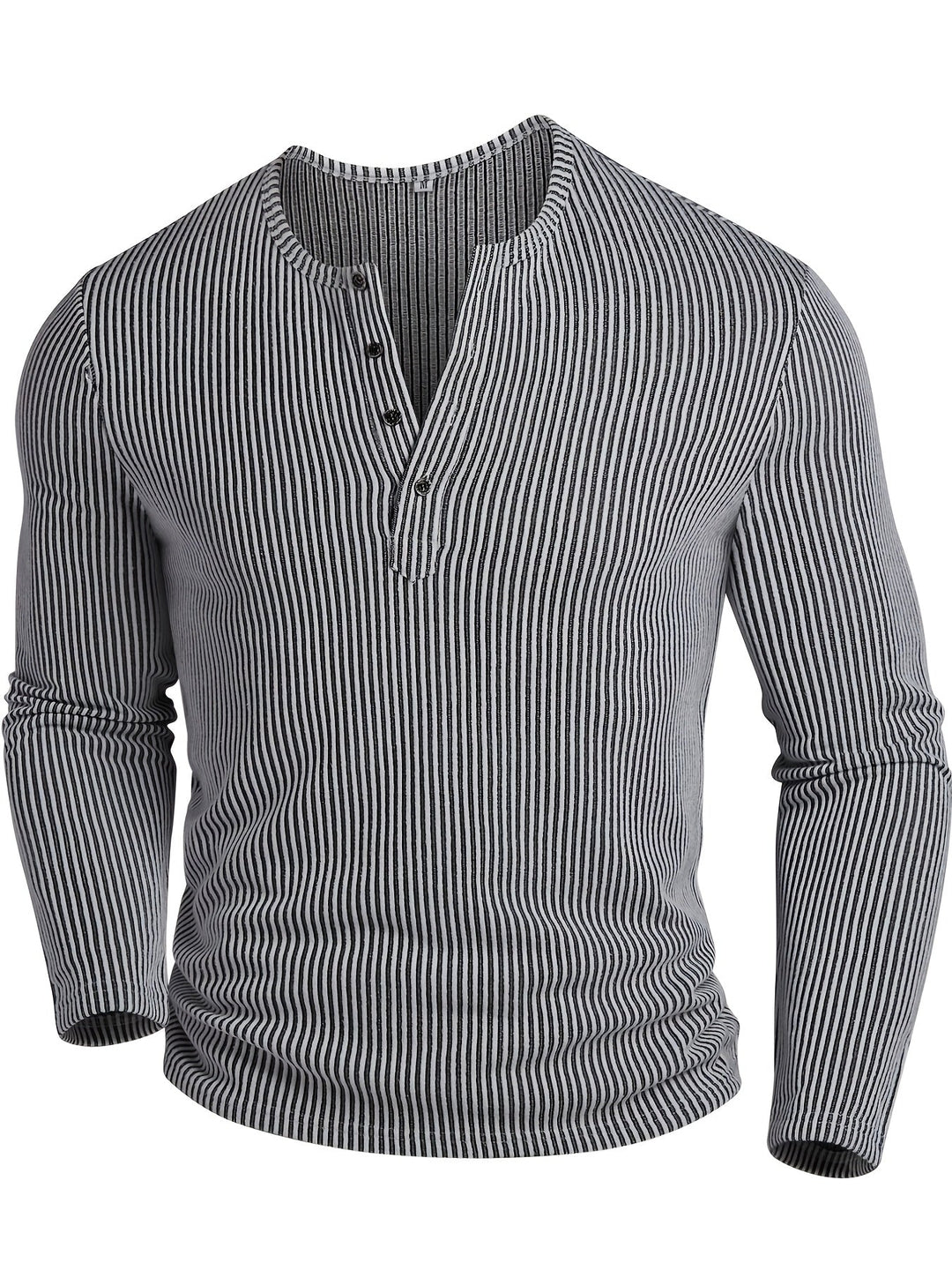 Griffin | Strukturert Ribbet Henley-skjorte