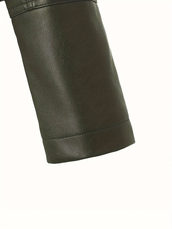 Mabel | Skulpturert Zip-Front Moto Jakke