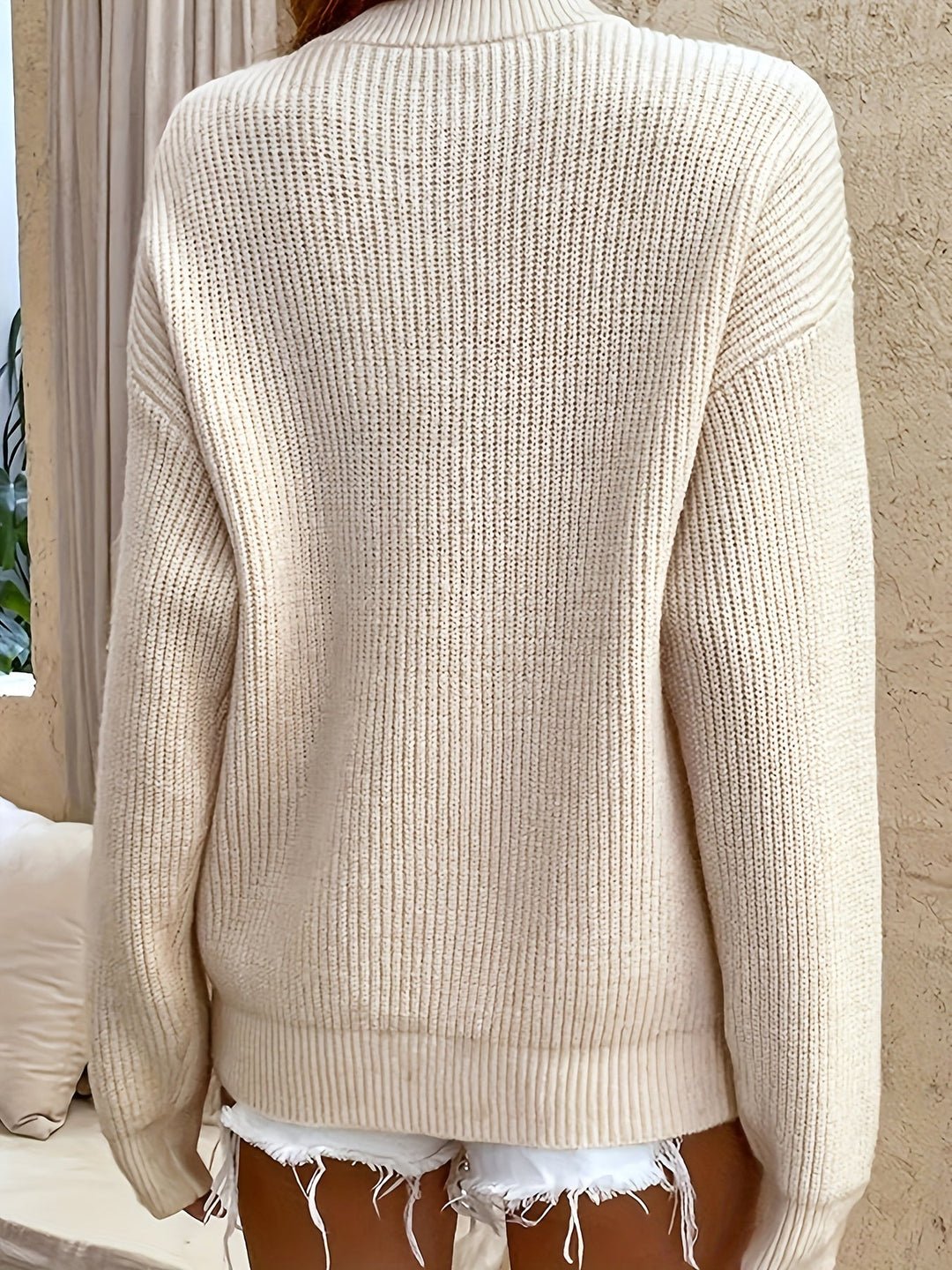 Cecilia | Ribbestrikket Henley-genser