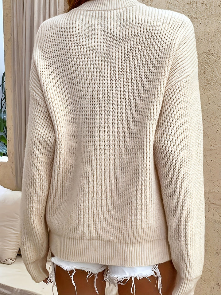 Cecilia | Ribbestrikket Henley-genser