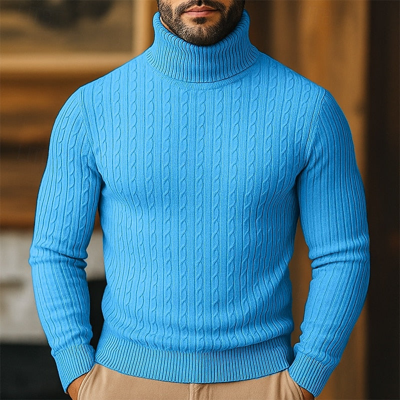 Rupert | Kabelstrikket Turtleneck-genser
