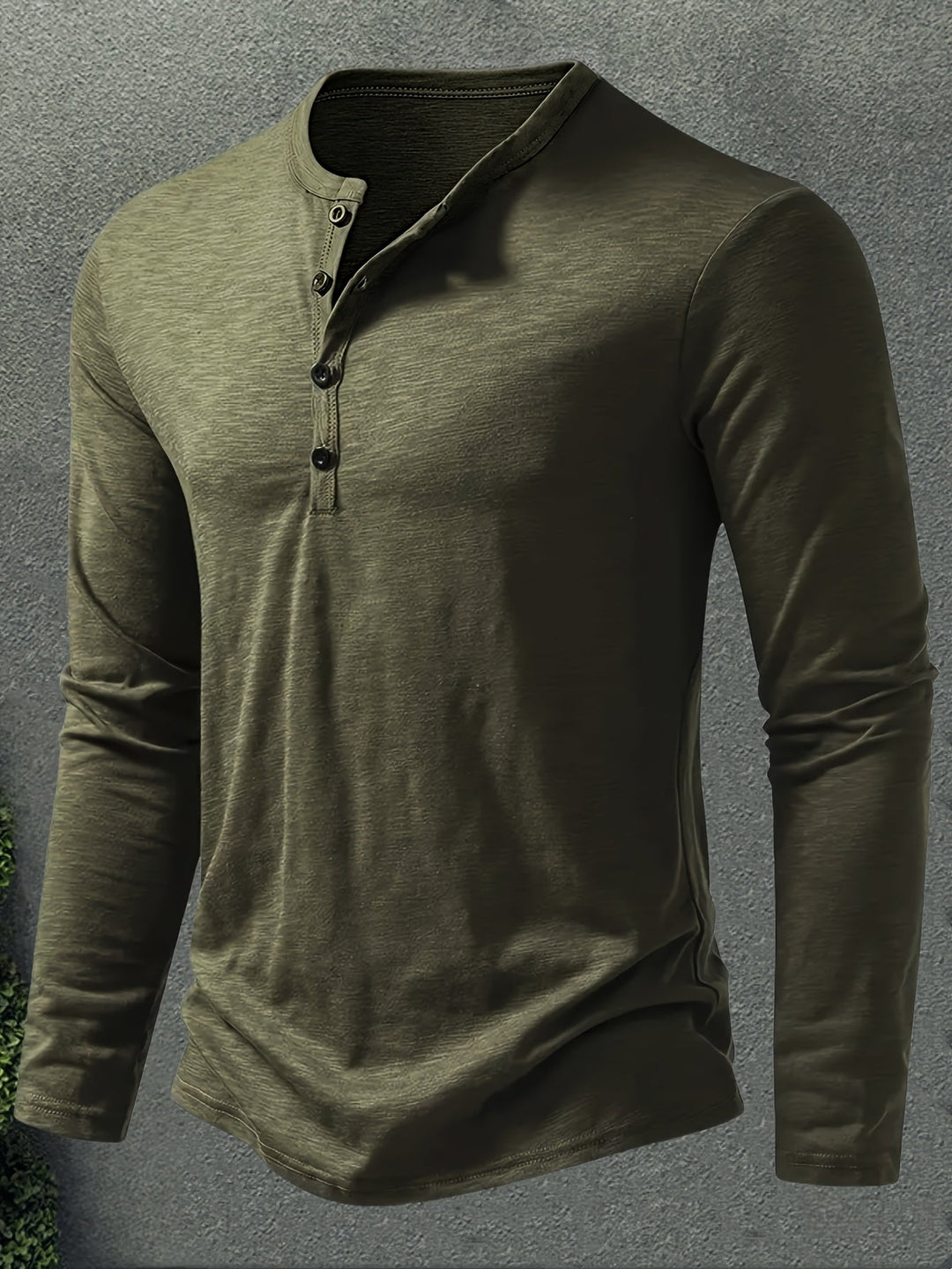 Dalton | Klassisk Henley med Knappelukking
