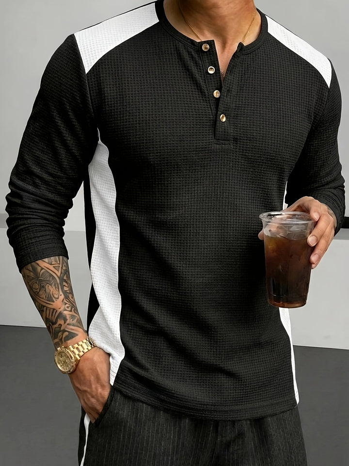Curtis | Strukturert Langermet Henley