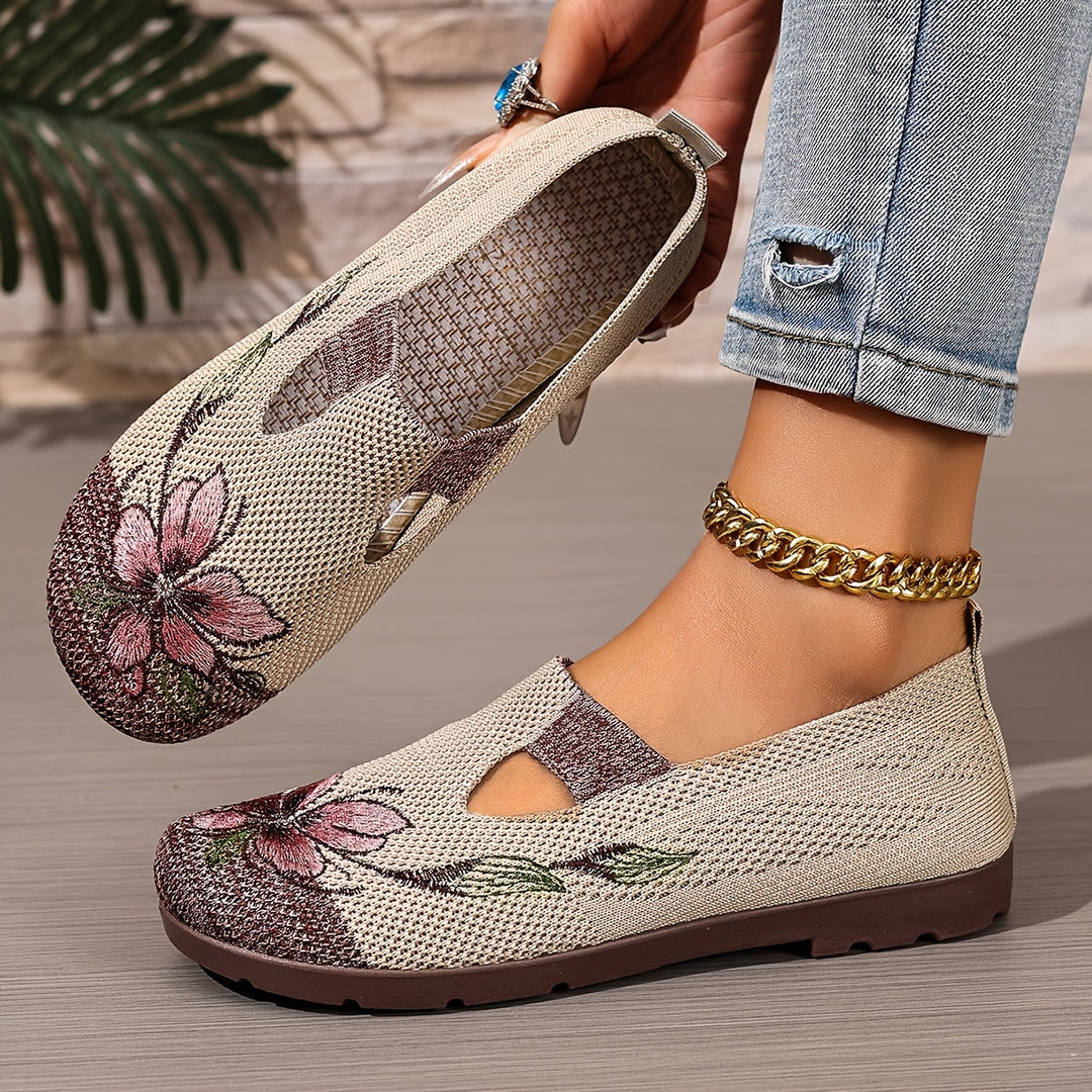 Marjorie | Broderte Slip-On Sko