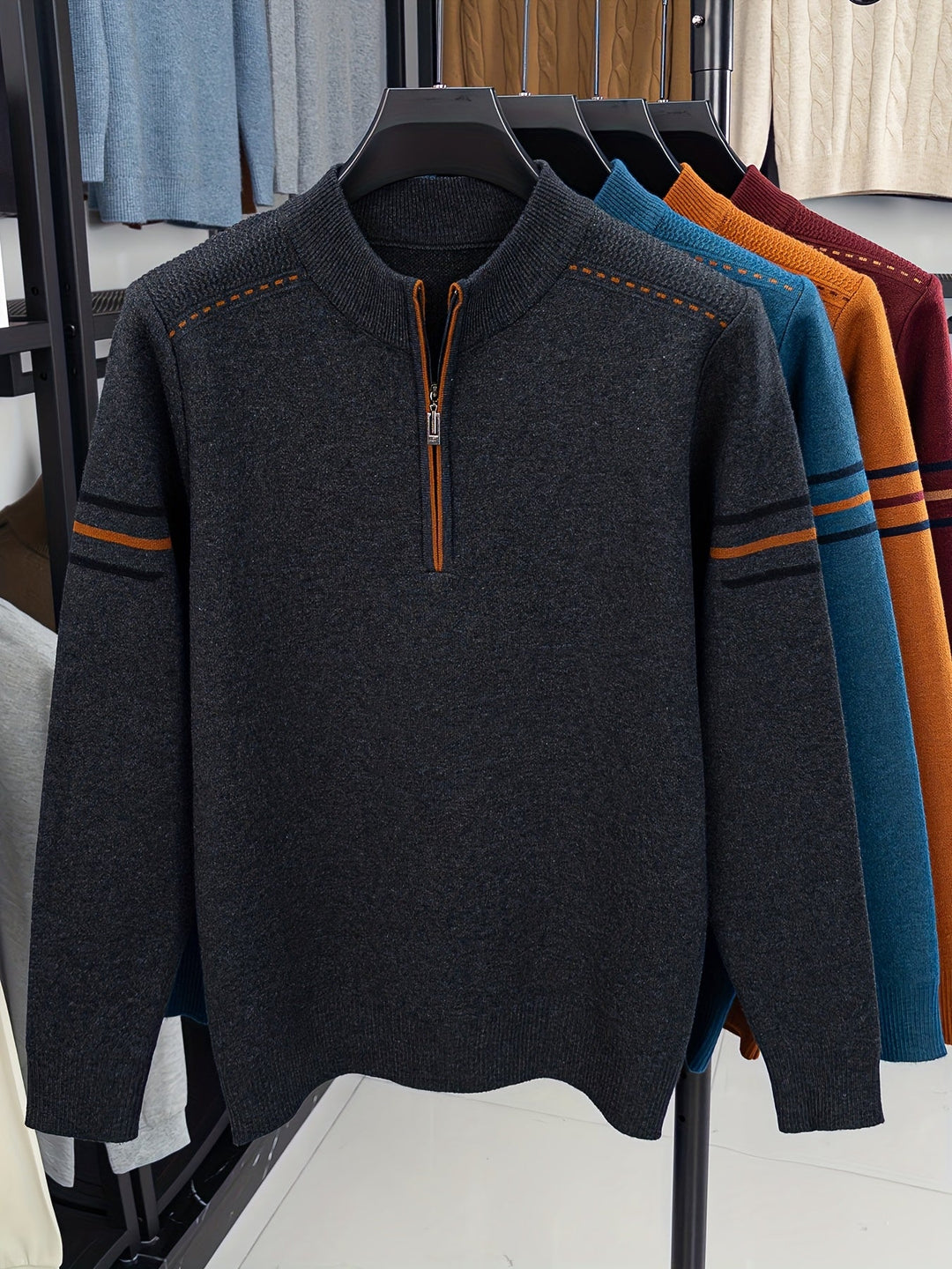 Nathan Half-Zip Genser med Høy Hals