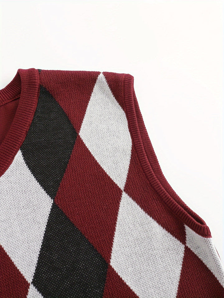 Chandler | Klassisk Argyle Genservest