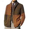 Frederick | Fargeblokk Skulderkrage Cardigan