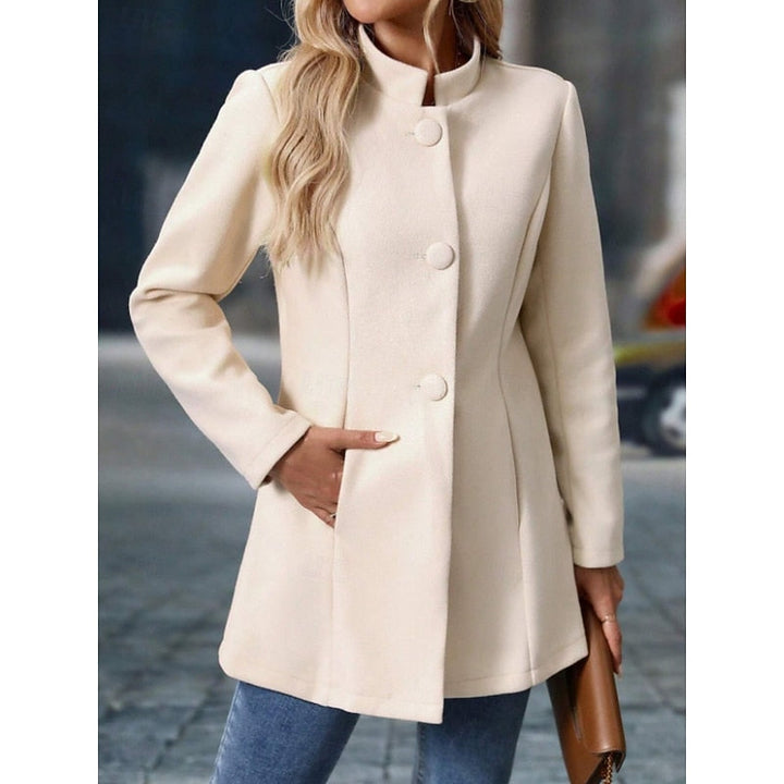 Fiona | Elegant kåpe med ståkrage