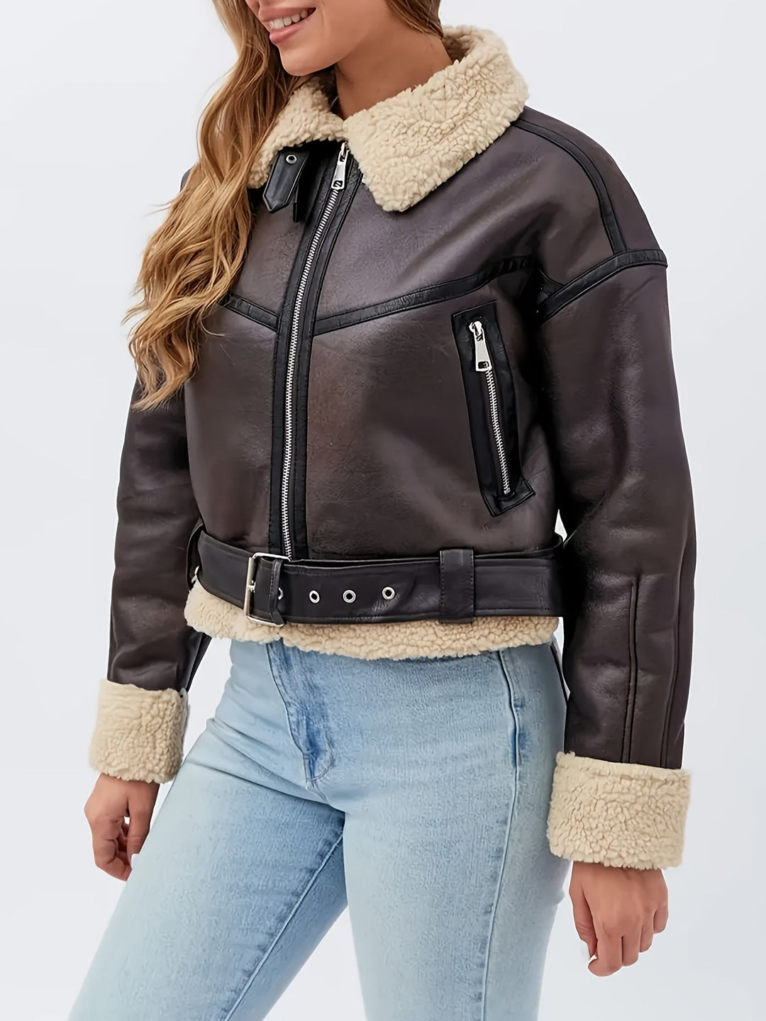 Cassidy | Koselig Fôret Moto Jakke