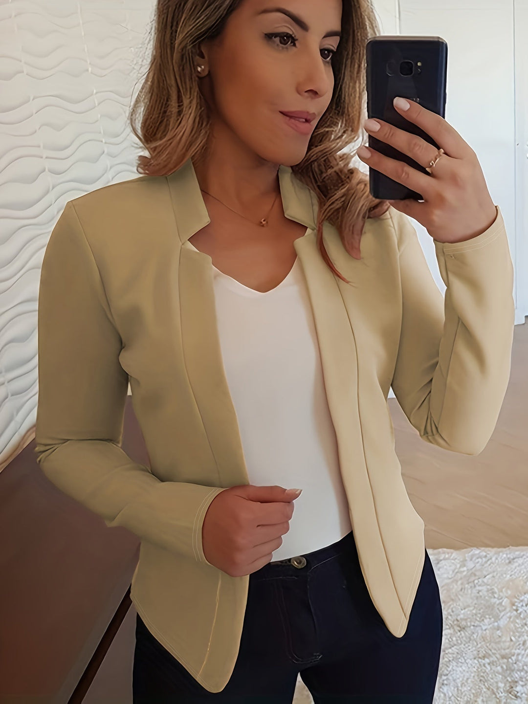 Kirsten | Åpen Front Skreddersydd Jakke