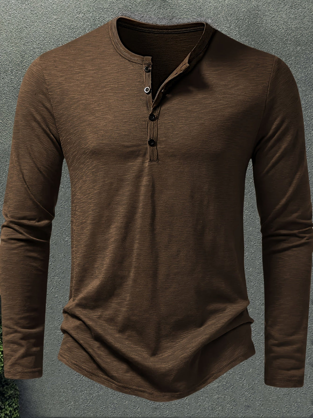Dalton | Klassisk Henley med Knappelukking