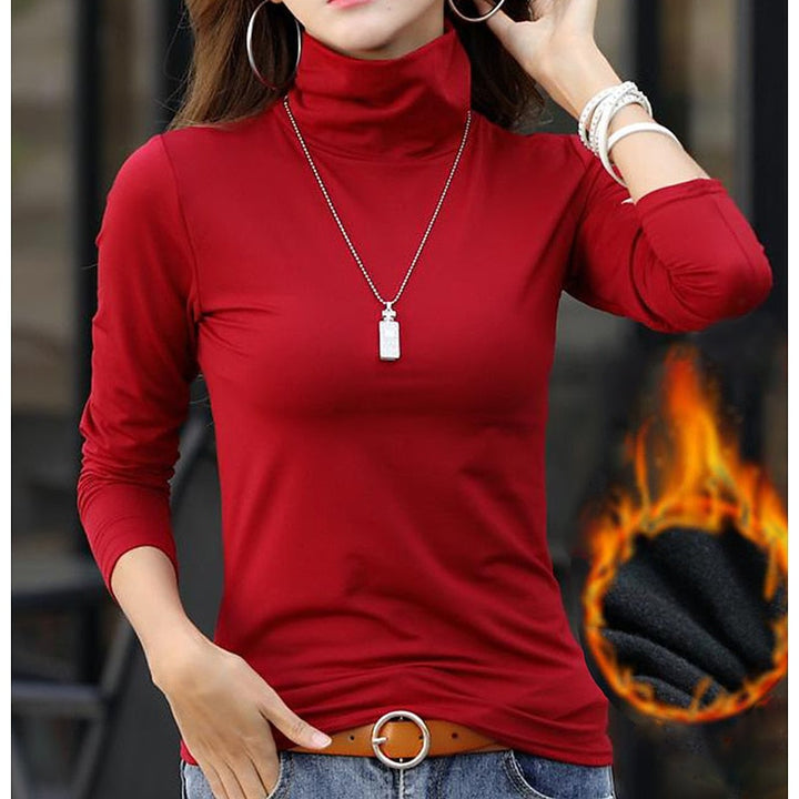Rosa | Koselig Turtleneck Skjorte