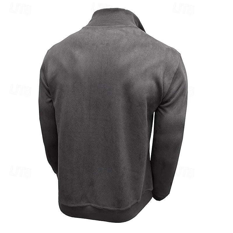 Caleb | Sweatshirt med kvartglidelås og høy hals