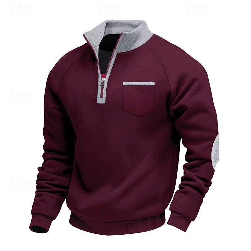 Keith | Quarter-Zip Fargeblokk Genser