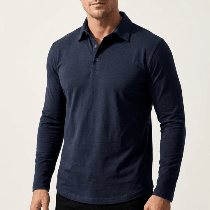 Andrei | Casual langermet poloshorte med krage