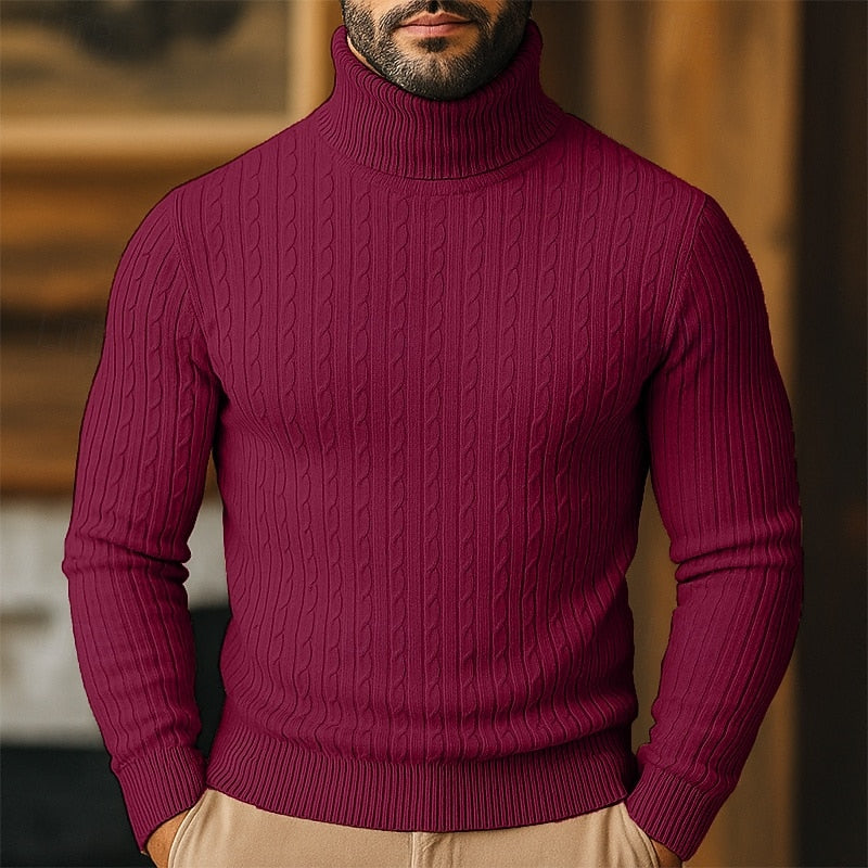 Rupert | Kabelstrikket Turtleneck-genser