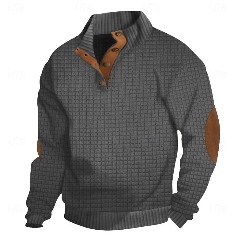 Garrett | Strukturert pullover med ståkrage