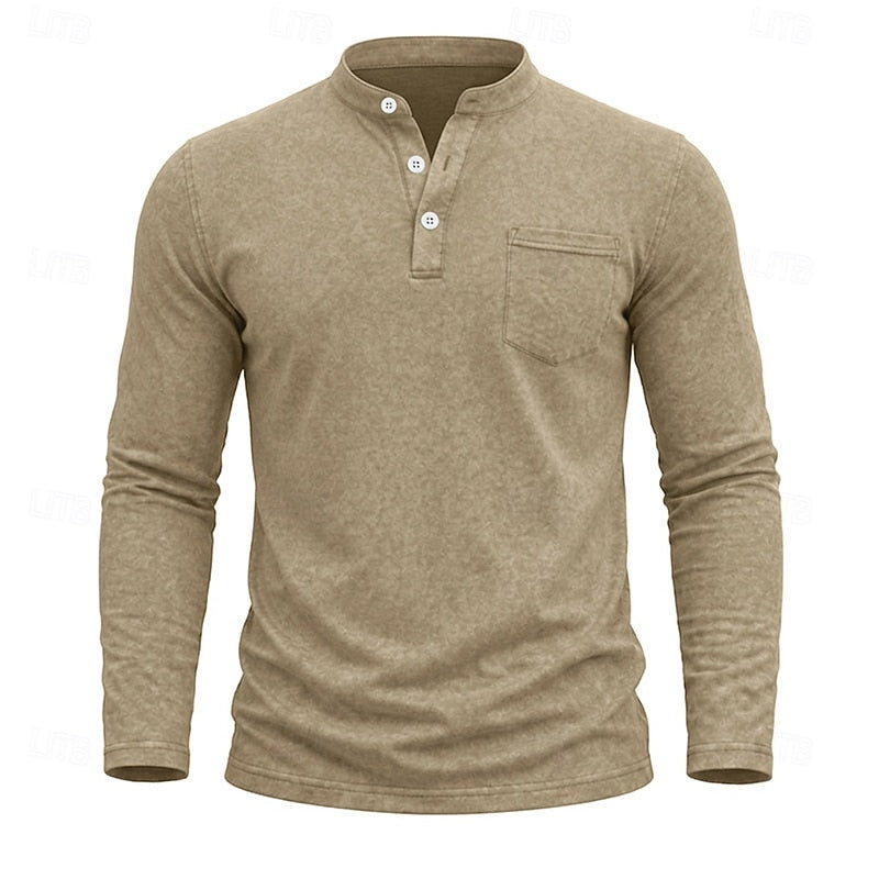 Weston | Klassisk Henley Langermet Skjorte