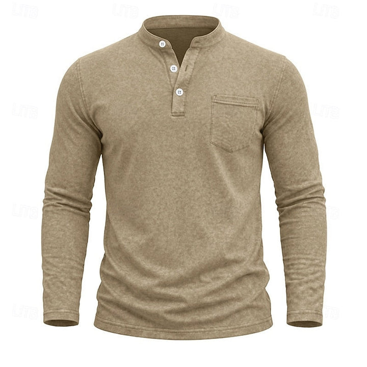 Weston | Klassisk Henley Langermet Skjorte