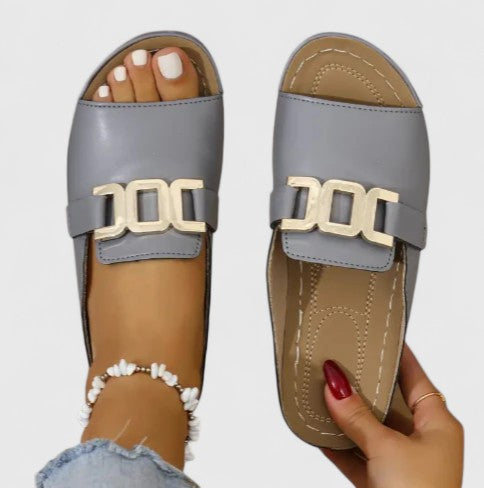 Sienna | Komfortabel Ortopedisk Sandal med Spenne