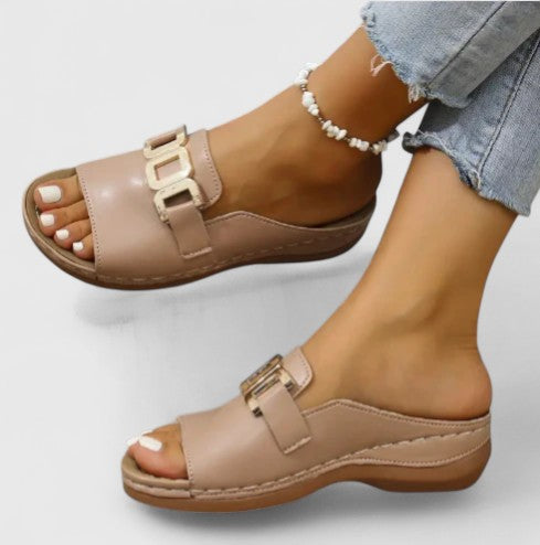 Sienna | Komfortabel Ortopedisk Sandal med Spenne