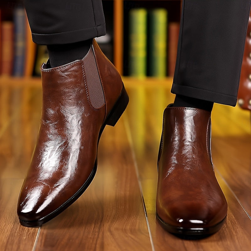 Emory | Polerte Ankel Chelsea Boots